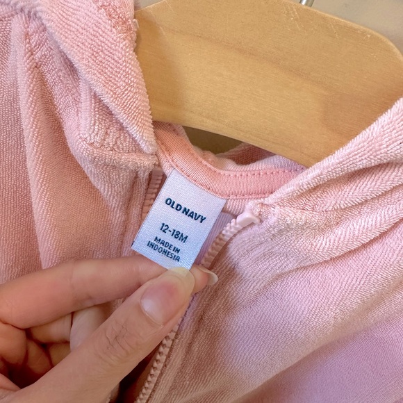 Pink Toddler Terry Swim Coverup - Picture 3 of 3